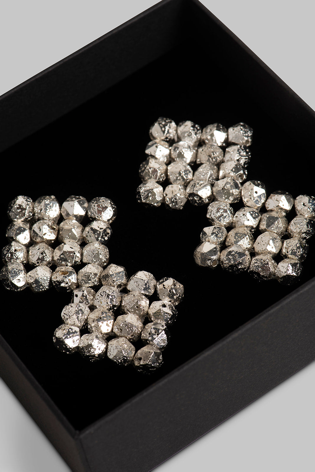 Calix Earrings Rhodium